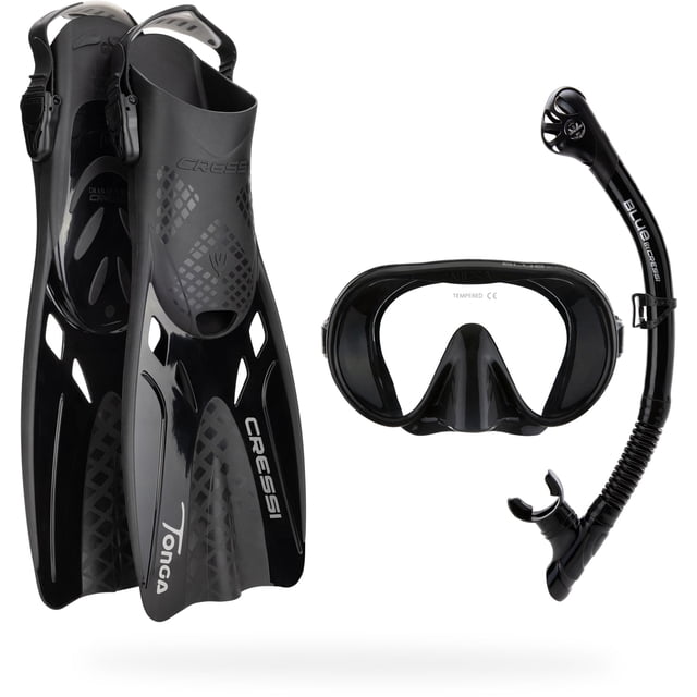 Set de snorkel Cressi Explorer negro S/M