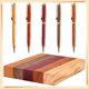 thumbnail image 4 of 5 Piezas de Madera para BolíGrafos, Suministros para Torneado de BolíGrafos, Kit para Manualidades, 5 X 3/4 X 3/4 Pulgadas., 4 of 5