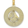 thumbnail image 3 of 14K Yellow Gold ANNAPOLIS MD Sailboat Charm - 24mm, 3 of 6