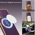 thumbnail image 2 of Magnetic Case for Samsung Galaxy S20 FE 5G Case[Compatible with MagSafe] Cute Plating Love Hearts Pattern Case,Soft Shockproof TPU Bumper Protective Cover for Women Girls,Dark Violet, 2 of 7