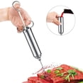 thumbnail image 4 of Injueey Juego de bistec para barbacoa, Kit de sabor a carne de Picnic inoxidable, herramienta portátil para adobo de barbacoa Herramientas y accesorios para hornear, 4 of 4