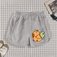 thumbnail image 2 of LIIPEE Girls Boys Sports Shorts Summer Casual Comfortable Cartoon Animal Printed Stretch Elastic Waist Athletic Shorts Baby Versatile Daily Shorts,Grey,9-10 Years, 2 of 3