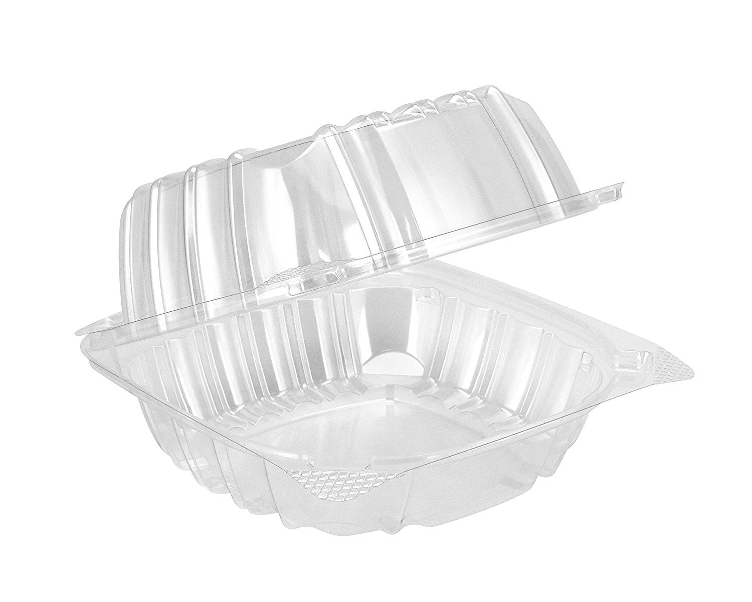 Dart Container Dart 6" Clear Hinged Plastic Food Take Out ToGo