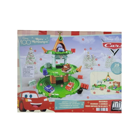 Disney Pixar Cars Retro Reimagined Advent Calendar - 24 Days of Exciting Surprises and Collectible Cars