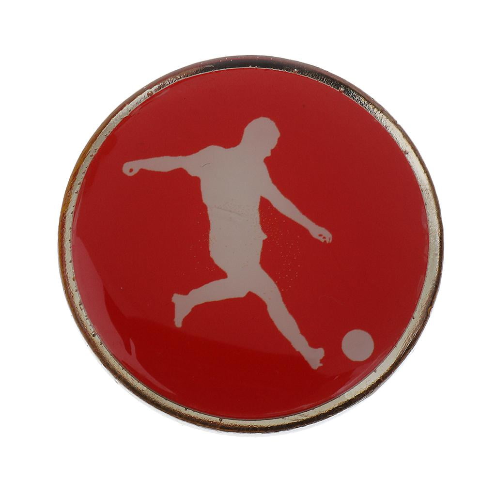 Set 2 Small Football Soccer Referee Flip Toss Coin Gear Equipment Blue or Red 