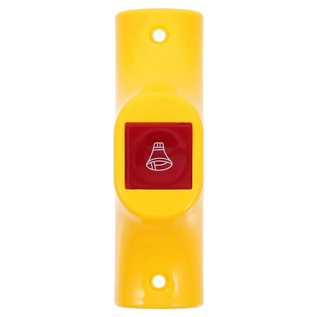 Durable ABS Bus Stop Alert Button for Toilet with Yellow Color Easy Installation 2.5 Inch Diameter