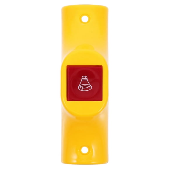 Bouton d'Alerte d'Arrêt d'Autobus en ABS Durable pour Toilette, Couleur Jaune, Installation Facile, Diamètre de 2,5 Pouces