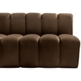 thumbnail image 6 of Meridian Furniture Arc Brown Velvet Modular Sectional, 6 of 7