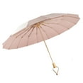 thumbnail image 5 of Folding Umbrella Mini Lightweight Sun Rain Umbrella for Hiking Camping Trips pink, 5 of 8