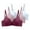 Wine1, variant on yillto Plus Size Bralettes for Womens V Neck Spaghetti Strap Push up Bras Breathable Comfy Bra 3 Pack