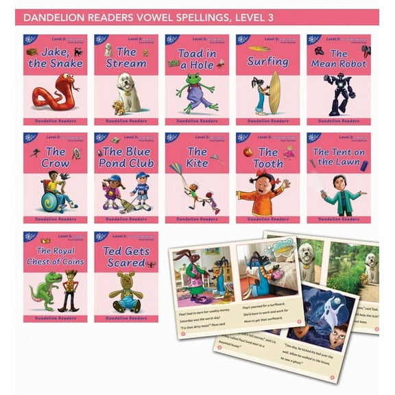 Phonic Books Beginner Decodable: Phonic Books Dandelion Readers Vowel Spellings Level 3 Jake, the Snake : Decodable Books for Beginner Readers Vowel Teams (Paperback)