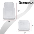 thumbnail image 2 of Zento Deals Car Floor Mat -Heavy Duty Weather Protection Mats (Clear), 2 of 5