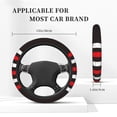 thumbnail image 4 of Bingfone USA Flag Cross Steering Wheel Cover - Universal 15 Inches Car Steering Wheel Covers Grip Auto Internal Accessories, 4 of 6