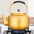 thumbnail image 2 of Aluminum Water Kettle with Cool Handle Design for Kitchen Use Golden Color Fits All Stovetops 1.5L, 2 of 8