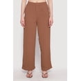 thumbnail image 3 of Womens Airy Crepe Knit Wide Leg Dress Pants, 3 of 5