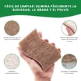 thumbnail image 2 of 12PCS Esponja para Trastes - Fibras para Trastes Naturales, Doble Cara Ecológica, Antirayaduras y Sec Rápido, Ideal para Cocina, 2 of 3