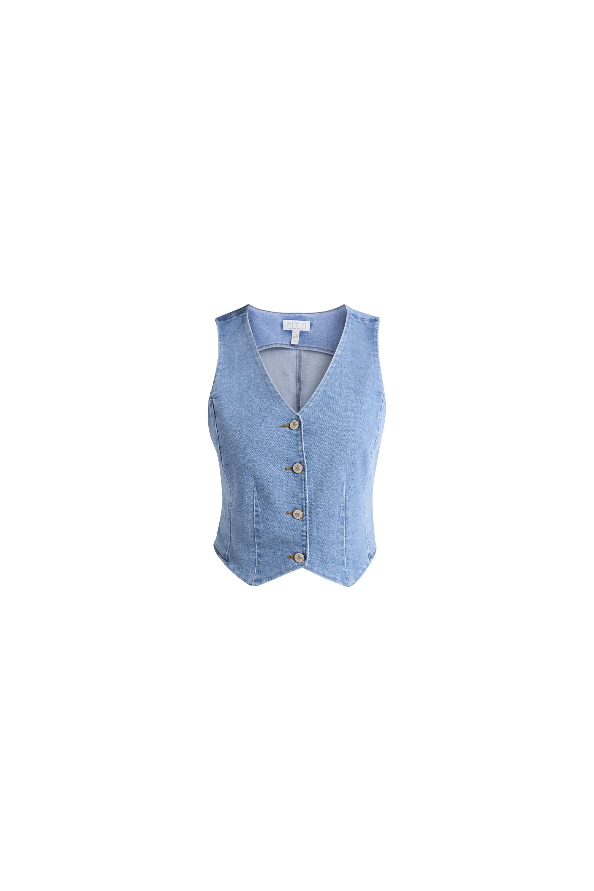 Sofia Jeans Women's Denim Vest, Sizes XS-XXXL