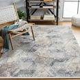 thumbnail image 4 of Grey Geometric Area Rugs for Living Room Washable Rugs Boho Moroccan Area Rug Soft Neutral Geometric Bohemian Carpet Distressed Indoor Rug for Bedroom Dining Room Office Foldable Nonslip Rug, 4 of 9
