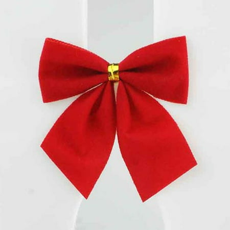 Garland Outdoor Range AkoaDa 24 Pcs Celebrate A Holiday Red Christmas Wreath Bow Great for Christmas Garland, Large Gifts, Parties and More Indoor or Outdoor Christmas Decorations ()