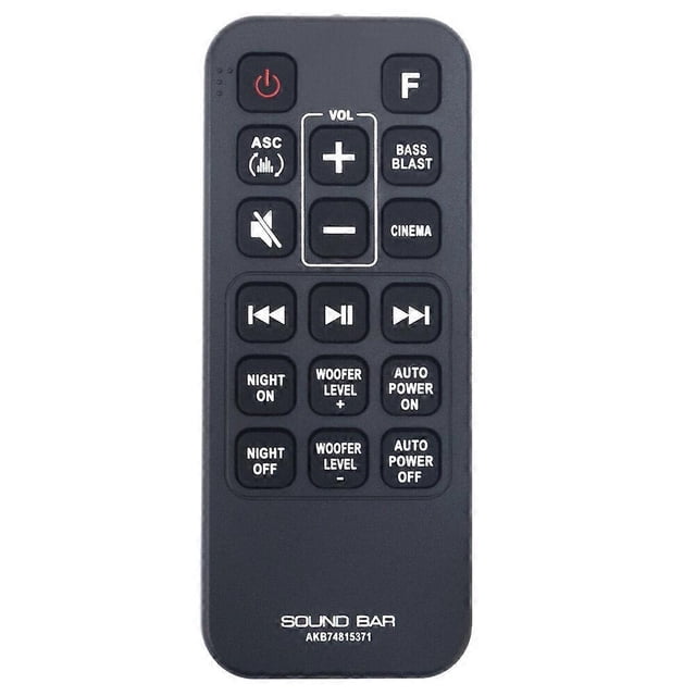 Control remoto inalámbrico yuxing Para barra de sonido LG AKB74815371