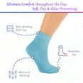 thumbnail image 2 of PureTwine Diabetic Socks for Women 4-6-8 Pair Neuropathy Ankle Socks for Ladies Super Soft Thin Bamboo Viscose Material Durable with Seamless Toe and Non-Binding Loose&nbsp;Top&nbsp;4&nbsp;Seasons, 2 of 7
