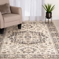 thumbnail image 2 of Loomaknoti Mendez Treyvoughn 8' x 10' White Oriental Indoor Area Rug, 2 of 6