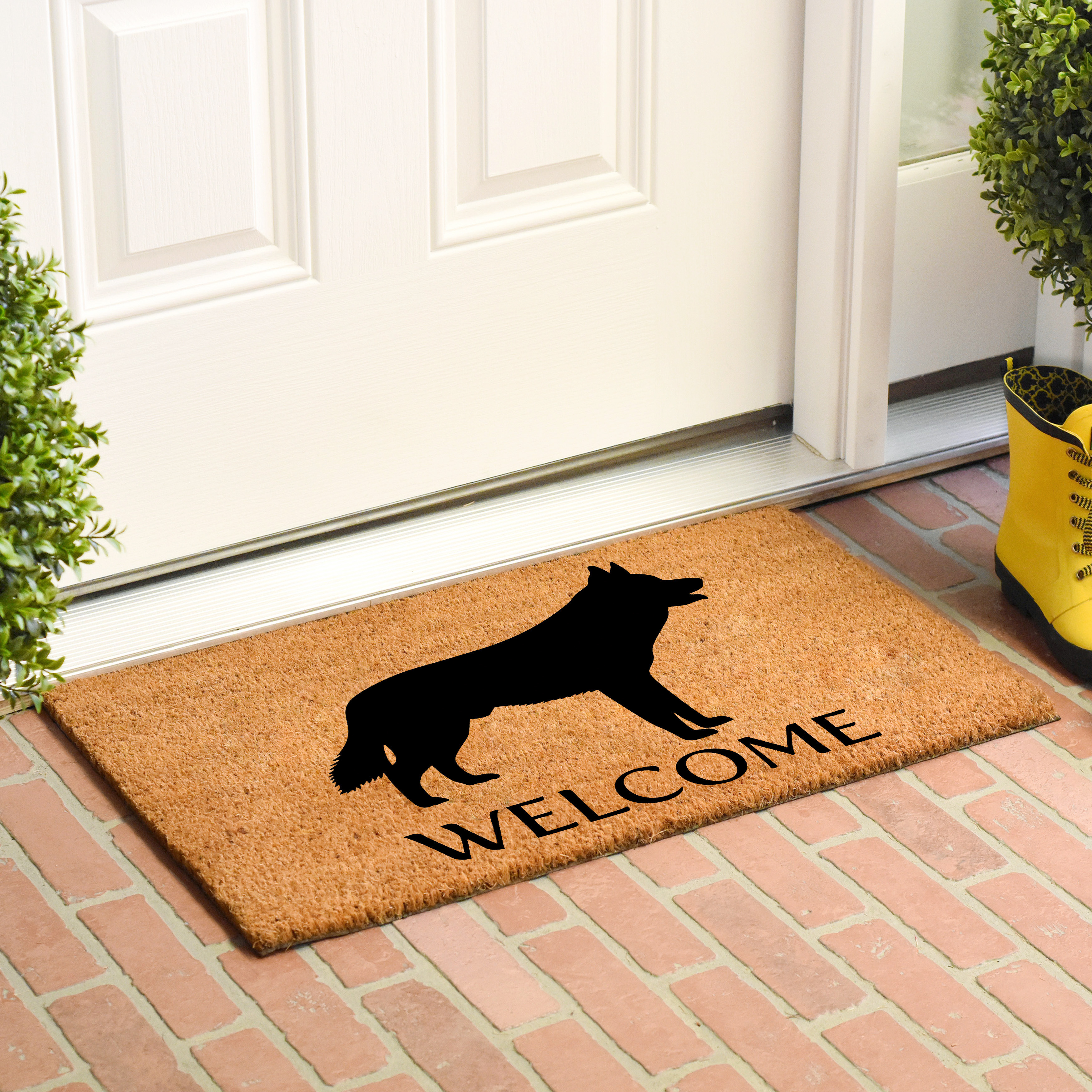 Calloway Mills Siberian Husky Outdoor Doormat 24" x 36"