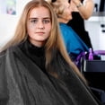 thumbnail image 6 of 6 Pcs Professional Salon Barber Capes with Neck Duster and Combs Brush Waterproof Hair Cutting Capes Adjustable Snap Closure for Women Men Hair Stylist Salon Barbershop Hairdressing, 6 of 7