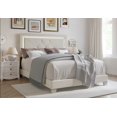 thumbnail image 2 of Home Design Perina King Upholstered Panel Bed Frame with LED Light, Warm Gray, Adult Bedroom Furniture, 2 of 6