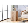 thumbnail image 4 of Modern  Coffee Table, End Table with Light Wood & Texture Patterns, Space Saving & Easy Assembly ,for Living Room, Bedroom, Balcony, 4 of 9