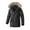 09 Black, variant on Men Winter Jackets Cotton Military Jacket Fleece Lined Thick Warm Work Coats Warm Waterproof Windbreaker Jackets wiht Faux Fur Hood