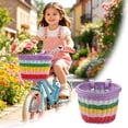thumbnail image 2 of XINGAG Bike Basket, Front Bicycle Basket, Wicker Bike Front Basket, Rattan Woven Scooter Basket with Adjustable Straps for Adult Boys Girls Outdoor Riding, 2 of 9