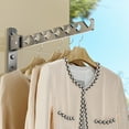 thumbnail image 4 of Home Folding Coat Drying Hook Anti Slip Aluminium Alloy Retractable Wall Mounted Hanger Rack Garment Hooks for Home, 4 of 8