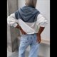 thumbnail image 5 of Sudadera con Capucha y Media Cremallera de Mezclilla para Mujer, Chaquetas y Tops de Mezclilla L, 5 of 8