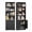 Black-Cabinet, variant on Asofer Bookshelves and Bookcases with Adjustable Shelves, Wall Shelf Organizer Display Stand for Home, Office, Study