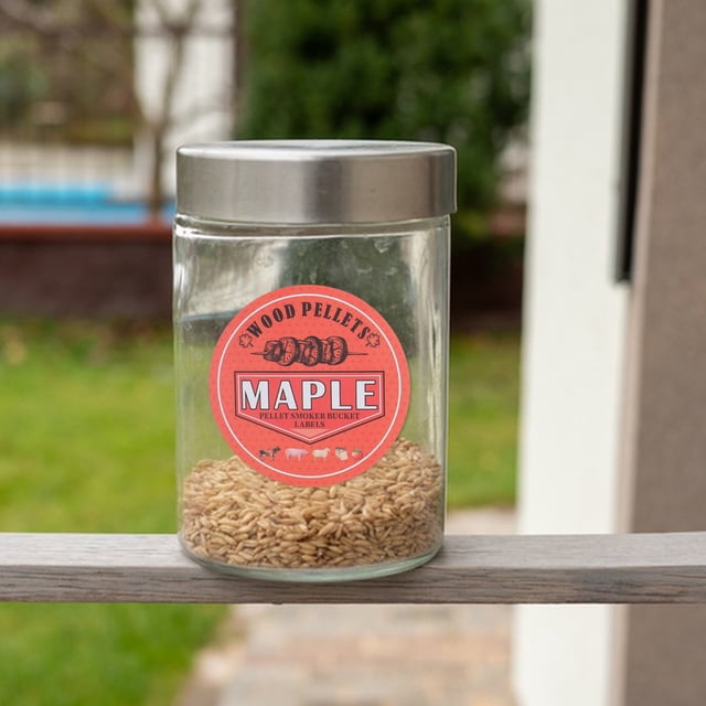 FOMIYES Pegatinas Para De Almacenamiento De Pellets Para Barbacoa Con Identificador