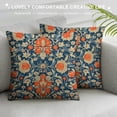 thumbnail image 3 of Heduofu Paisley Throw Pillow Cushion Cover, Floral Ornate Pattern Cultural Folk Middle Eastern, Decorative Square Accent Pillow Case White, 3 of 5