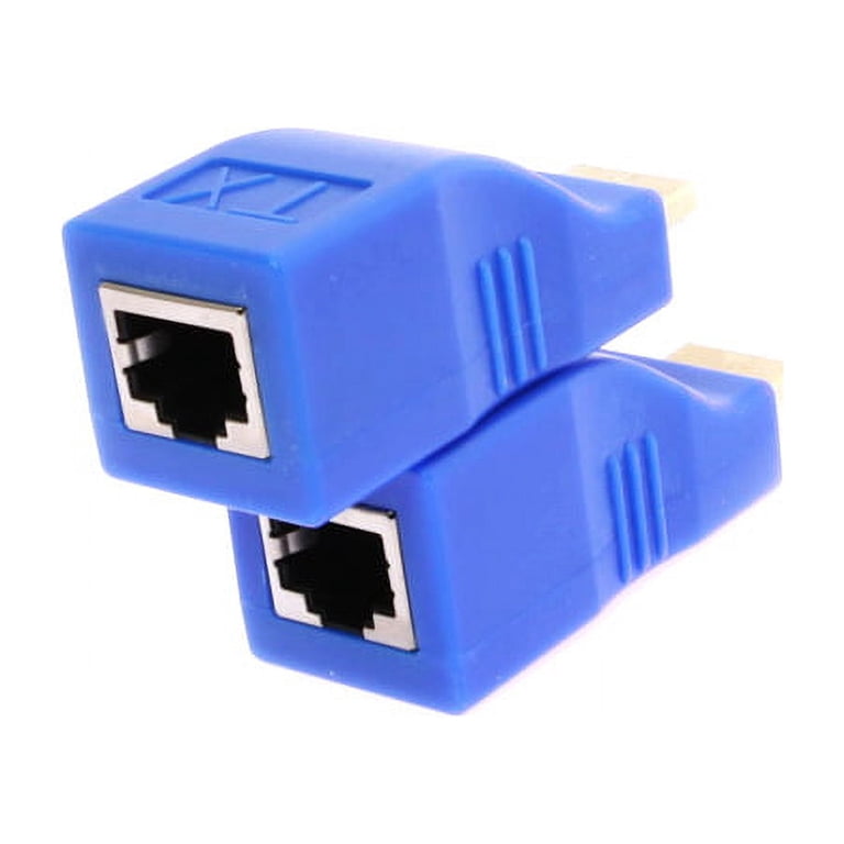 AxGear HDMI Extender Over CAT5e/6 - Up To 200ft For 1080P, Includes 2 Power Adapters