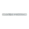thumbnail image 3 of 1/2 Carat Diamond 3/4 Eternity Wedding Band in 10k White Gold (Ring Size 9) - IGI Certified, 3 of 7
