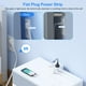 thumbnail image 3 of Protector contra sobretensiones de enchufe plano, cable de extensión ultrafino de 5 pies con 4 cargadores de pared USB (2 puertos USB C), 6 tomas de corriente ampliamente espaciadas, tira de alimentac, 3 of 5