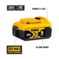thumbnail image 2 of Baterías DEWALT 20 Volts 5.0Ah 2 Pack DCB205-2, 2 of 2