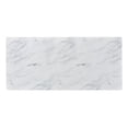 thumbnail image 6 of Mayer Rectangular Dining Table Faux White Marble and Gunmetal, 6 of 7