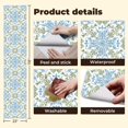 thumbnail image 4 of Peel and Stick Wallpaper Contact Paper China Moroccan tiles inspired an intricate botanical detail Self Adhesive and Removable 24in x 118in, 4 of 8