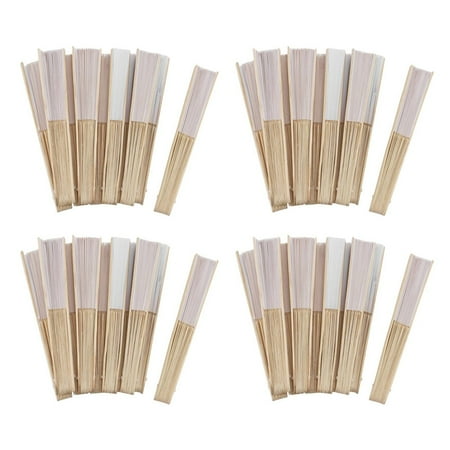 

40 Pcs/Lot 21cm White Color Fabric Hand Fan Silk Hand Fan Wedding Party Promotion Favor