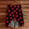 thumbnail image 2 of VISALY Valentines Womens Sweater Love Print Heart Sweater Comfy Sweaters Plus Size Sweater Oversize Sweaters Trendy Loose Casual Pullover Sweater Lightweight Sweaters Cozy Sweaters Black L, 2 of 4