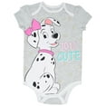 thumbnail image 5 of Disney The Aristocats Dumbo Bambi Lady and the Tramp Newborn Baby Girls 5 Pack Bodysuits Newborn to Infant, 5 of 5