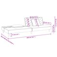 thumbnail image 4 of vidaXL 2-Seater Sofa Bed with Two Pillows Dark Green Velvet, 4 of 5