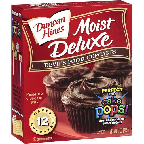 Duncan Hines Moist Deluxe Devils Food Cupcake Mix 9 oz