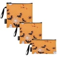 thumbnail image 2 of 3 Size Reusable Food Storage Bags Set Airtight Zipper Closure Lunch Snacks Travel Organizer Halloween Decorations Black, 2 of 8