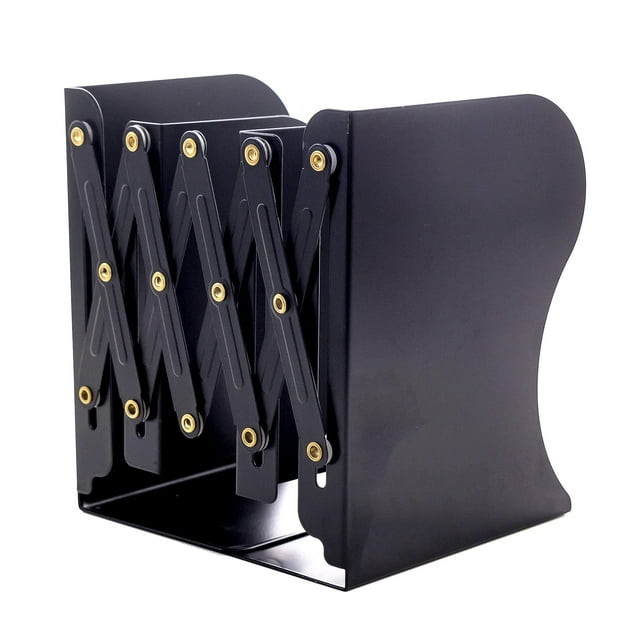 【Material resistente】Este sujetalibros ajustable está hecho de una placa de acero gruesa, resistente y es ideal para guardar archivos, revistas, libros de cocina, cuadernos, etc. 【Diseño esp